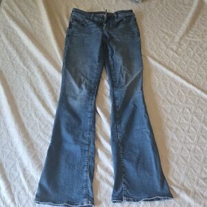 American Eagle Outfitters Classic Blue Wide Leg Jeans